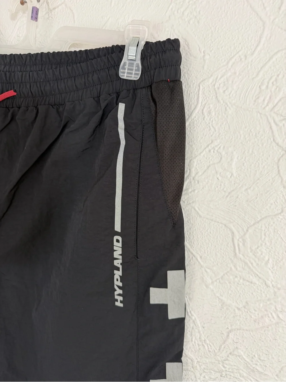 NEW Hypland One Piece Trafalgar Law Track Pants Mens 38 Black Nylon Streetwear